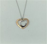 Collana Donna Oro Donna CUORE INIZIALE in Oro Diamante DFPF1301C.001